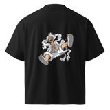 Unisex organic oversized high neck t-shirt